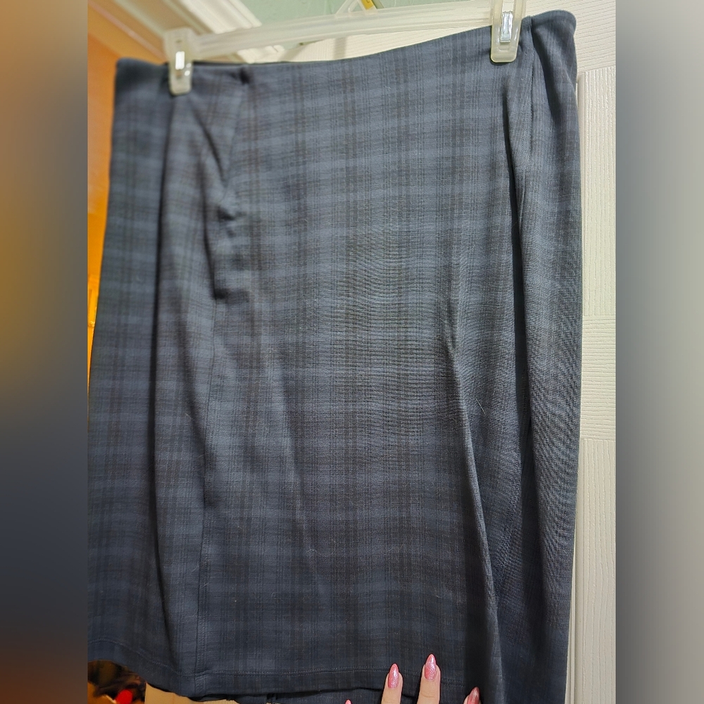 Plaid Liverpool Pencil Skirt